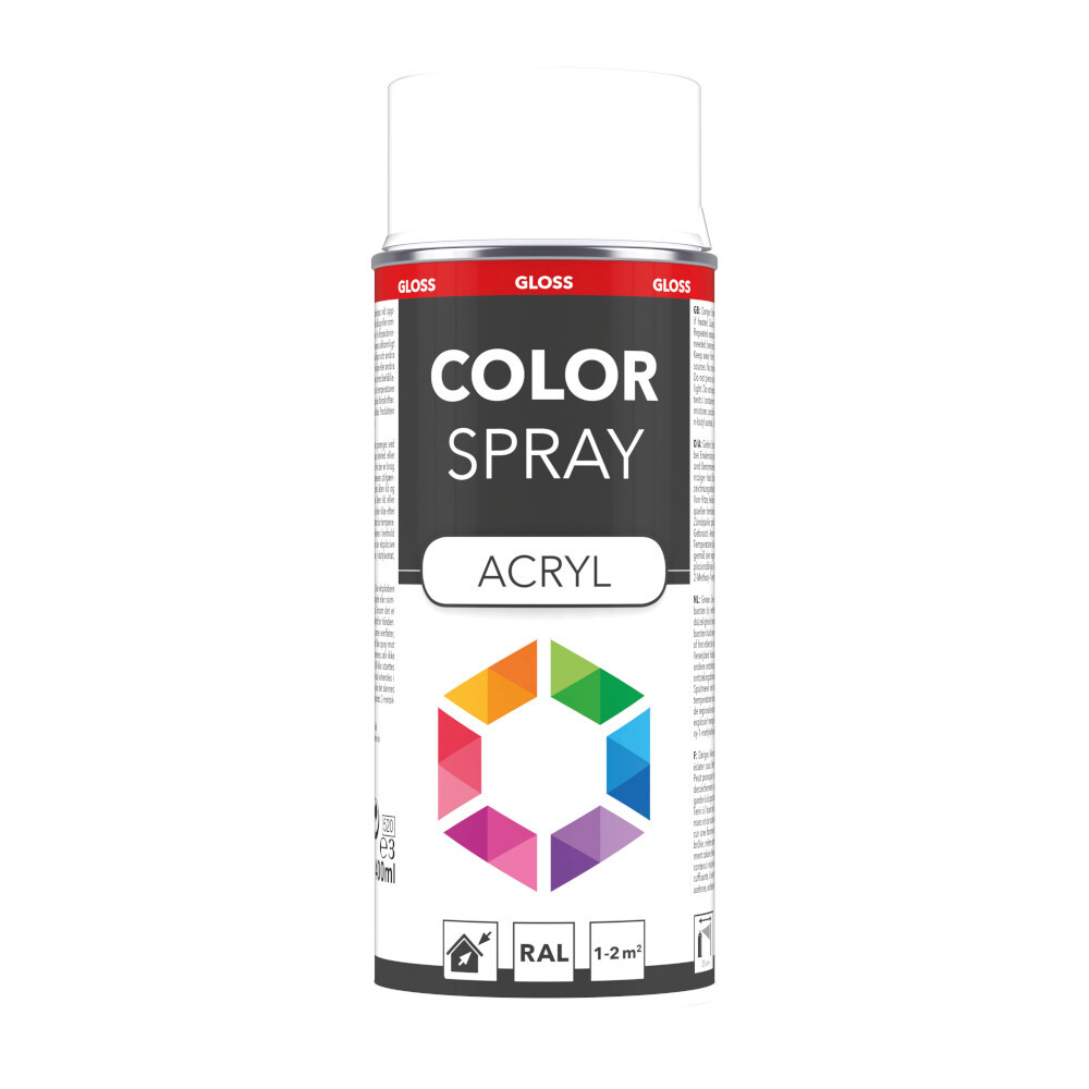 Lackspray 400 ml Acryl RAL9010 reinweiß image number 0