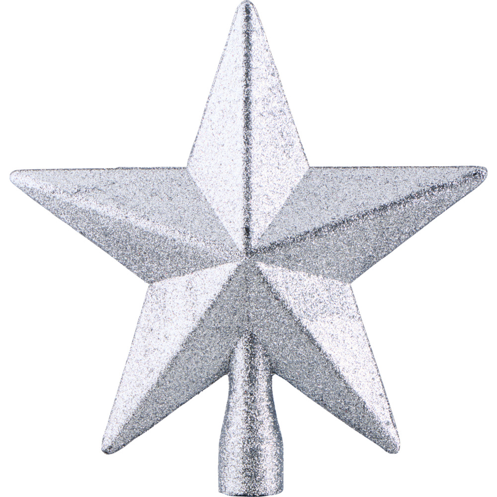 Weihnachtsbaumspitze sternförmig mit Glitter image number 3
