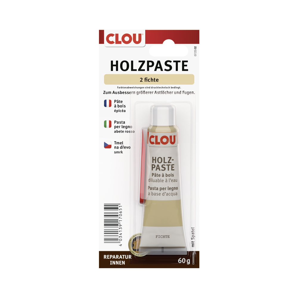 CLOU Holzpaste Holzreparaturmasse Nr.2 fichte