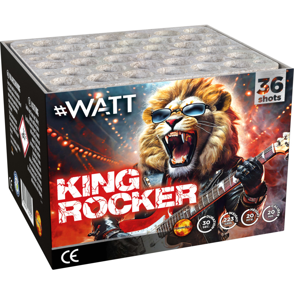 King Rocker 36-Schuss Feuerwerksbatterie 