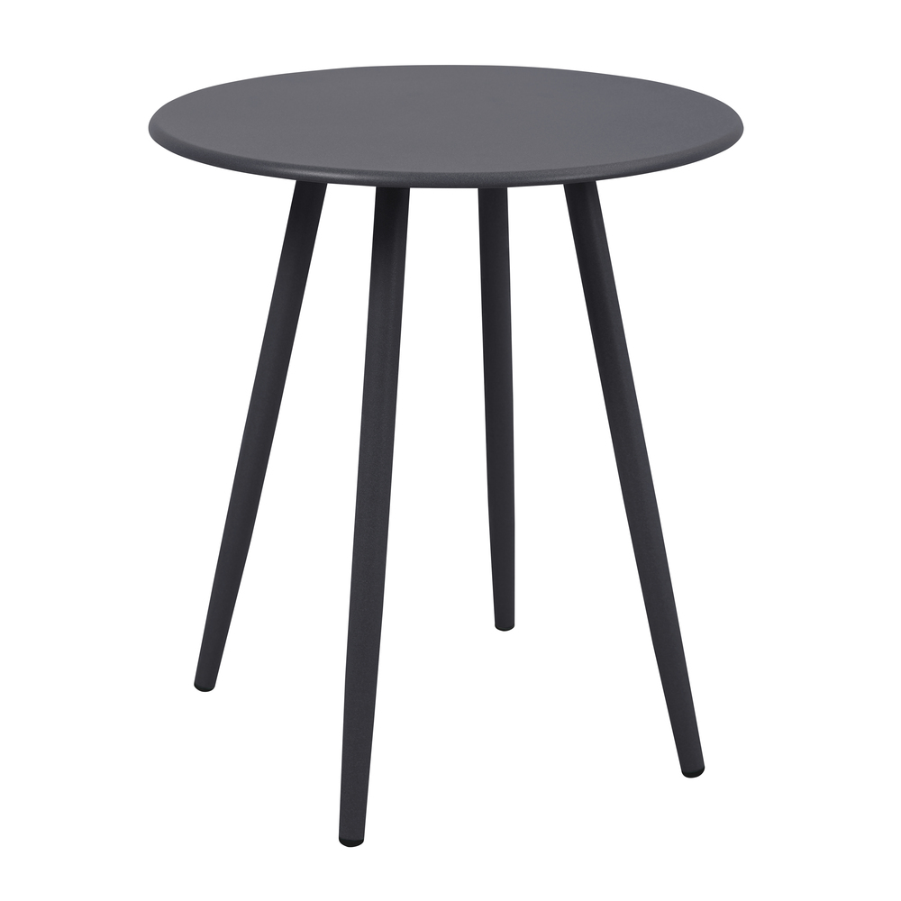 Beistelltisch rund Ø 45 cm rund Stahl Dunkelgrau