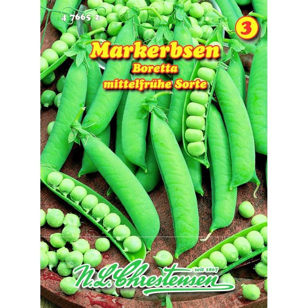 Saatgut Markerbsen Boretta ca. 12 laufende Meter image number 0