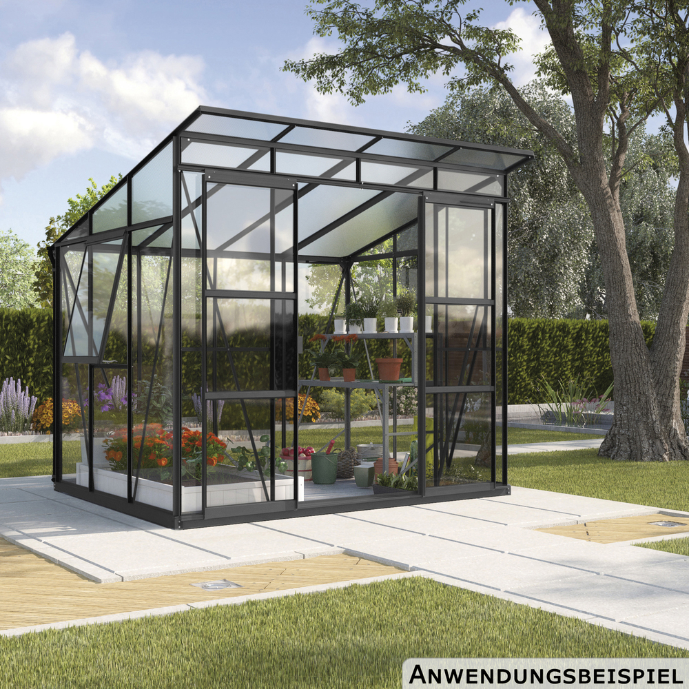Vitavia Gewächshaus Freya 254 x 192 x 225 cm schwarz