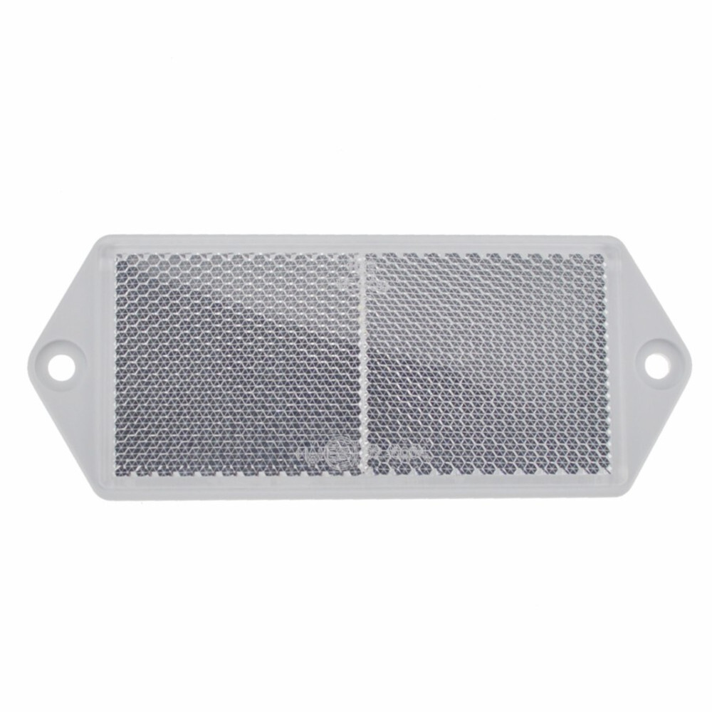 Reflektoren 100x50mm 2 Stück weiss E24 Rückstrahler Anhänger Fahrrad Caravan