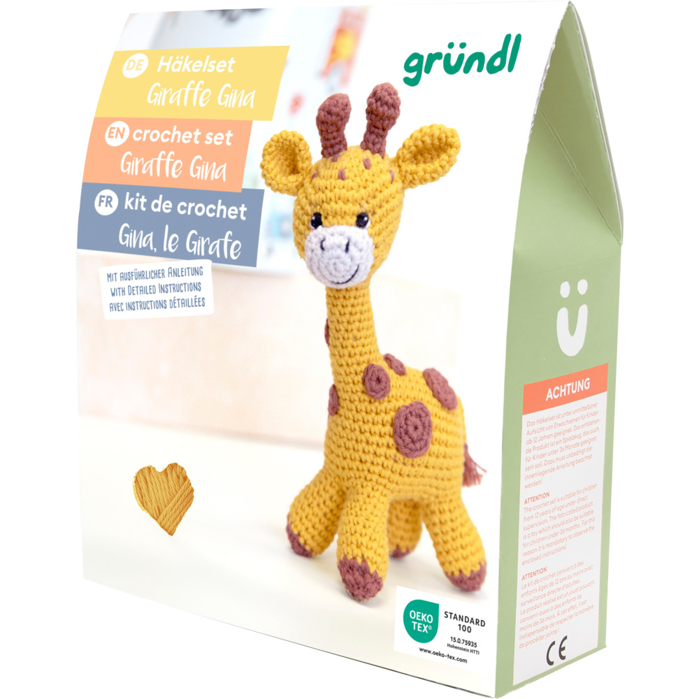 Häkeltier DIY-Set Giraffe Gina