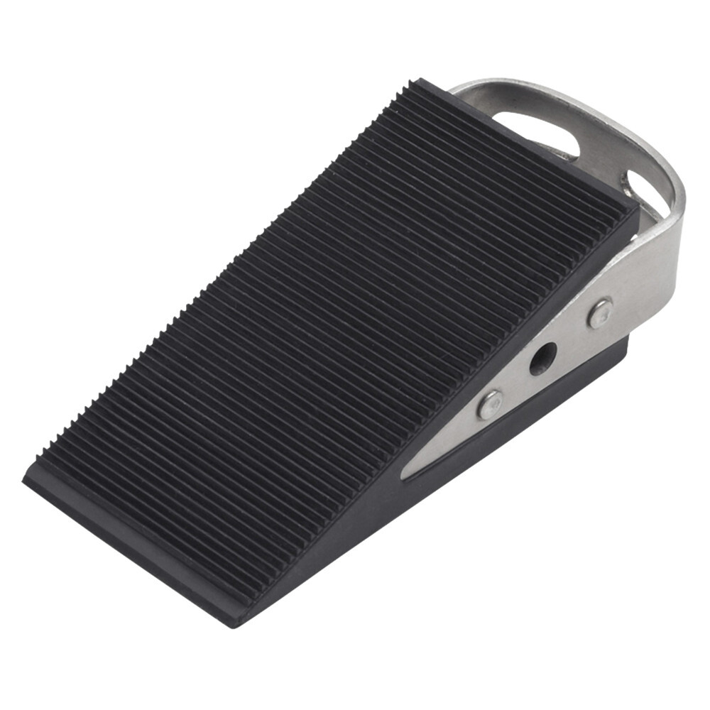 Türkeil 121 x 31 mm aus schwarzem Gummi mit Edelstahlgriff