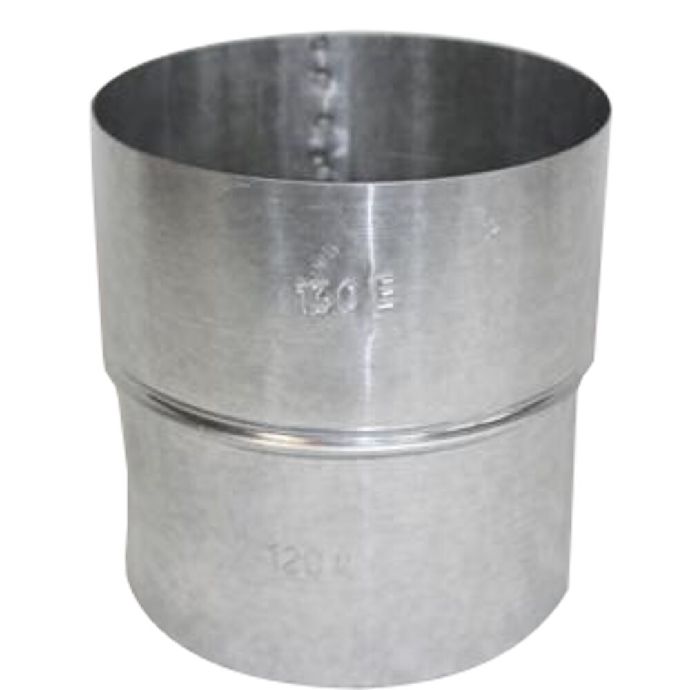 Ofenrohr Erweiterung Ø110W-120Emm feueraluminiert silber