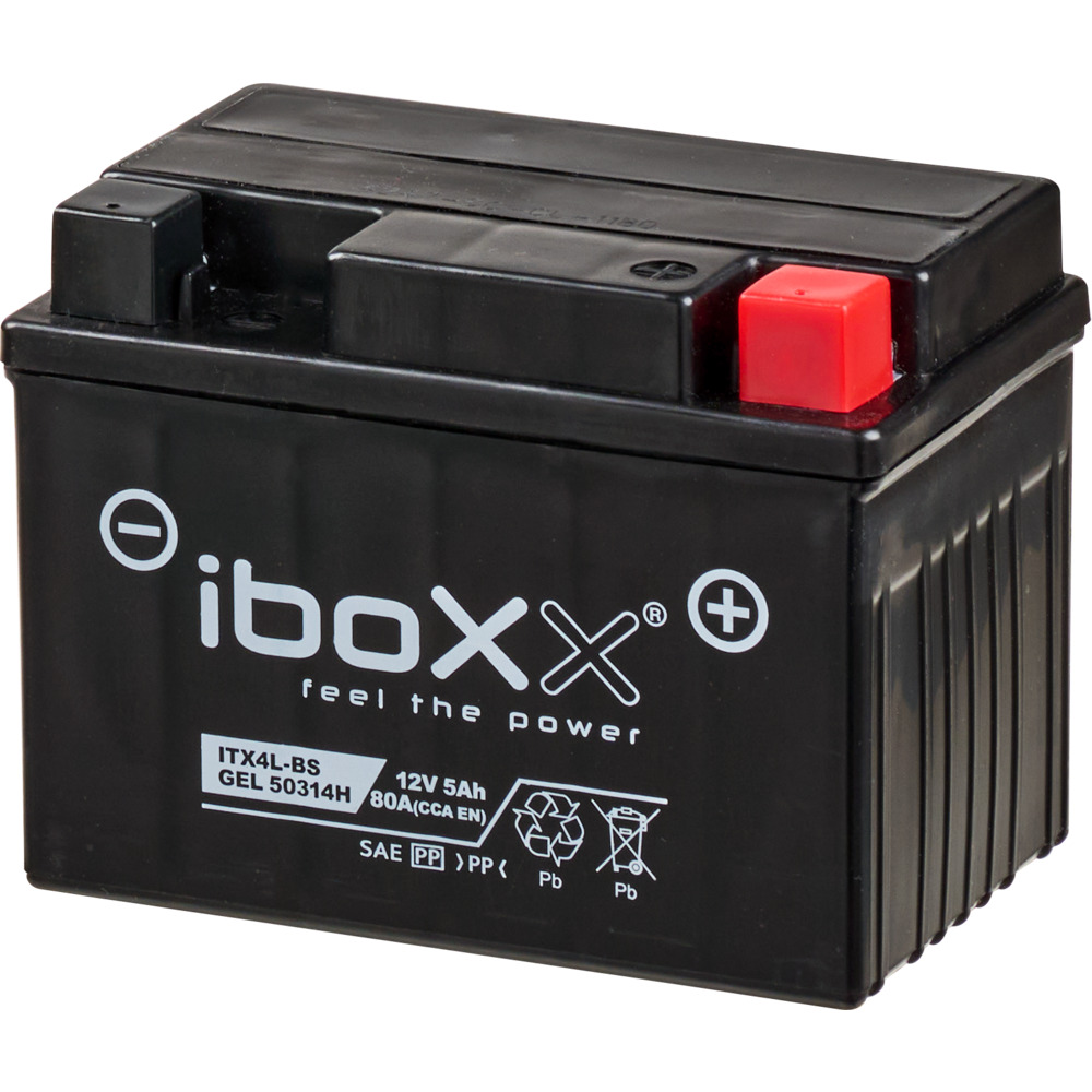 iboxx Motorradbatterie GEL 12V3Ah YTX4L-BS Starterbatterie Zweirad Batterie image number 2
