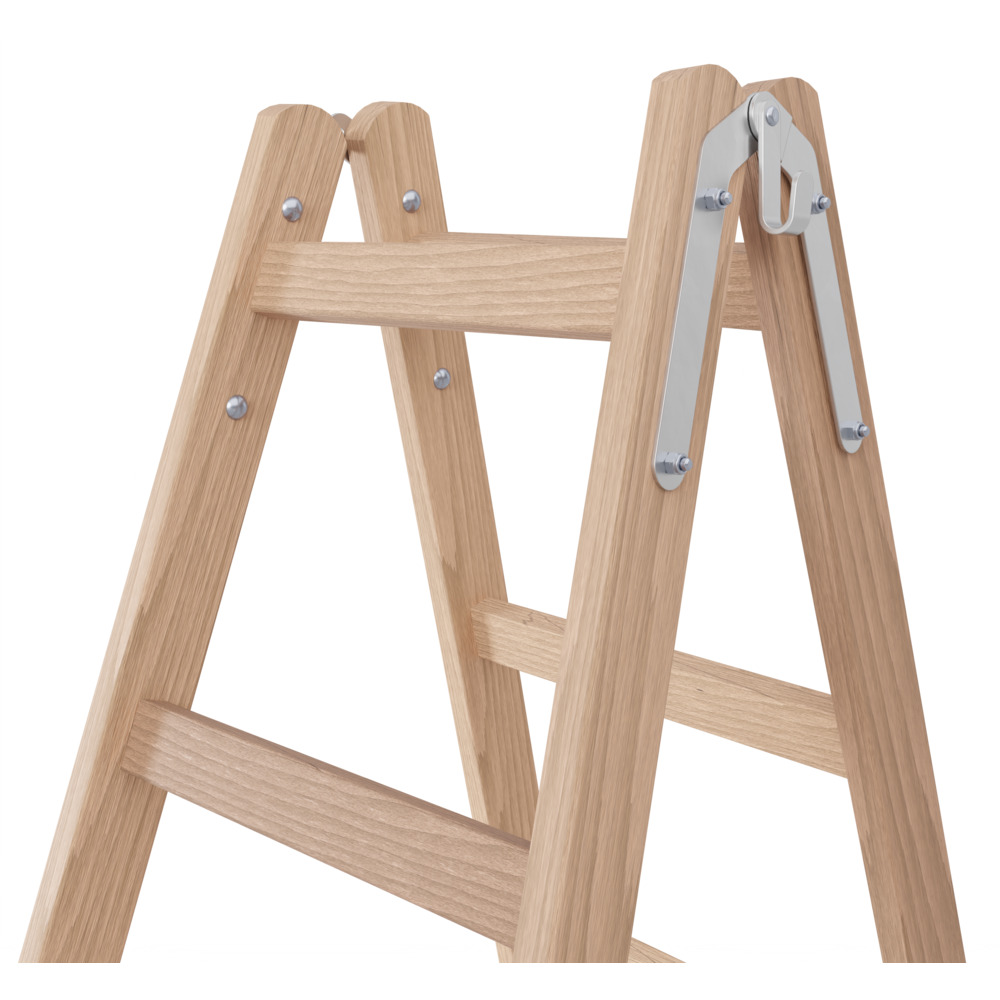 Holzleiter 2x5 Stufen Traglast 150 kg image number 1