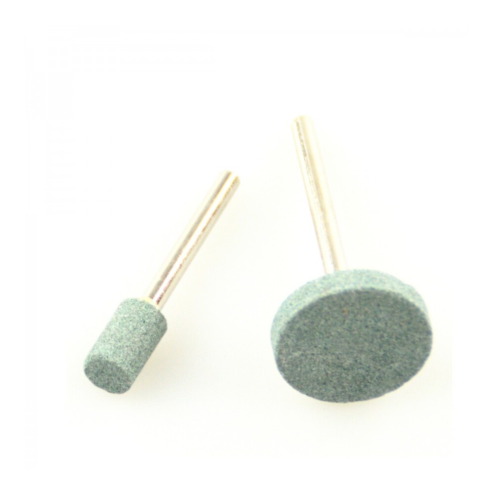 Schleifstein Set 2tlg. Ø3,17mm Aufnahme Silizium Schleifstifte Minischleifer