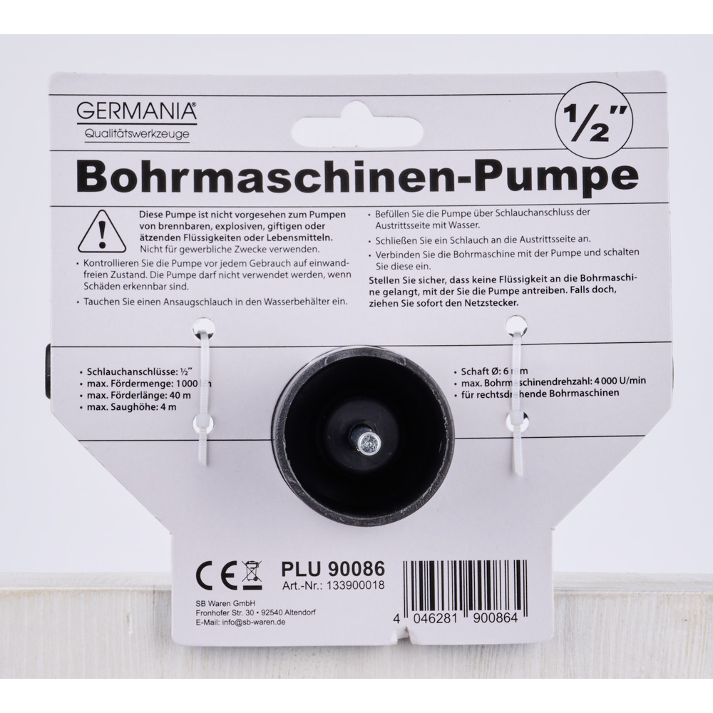GERMANIA Bohrmaschinen Pumpe mit 1/2" Anschluß image number 4