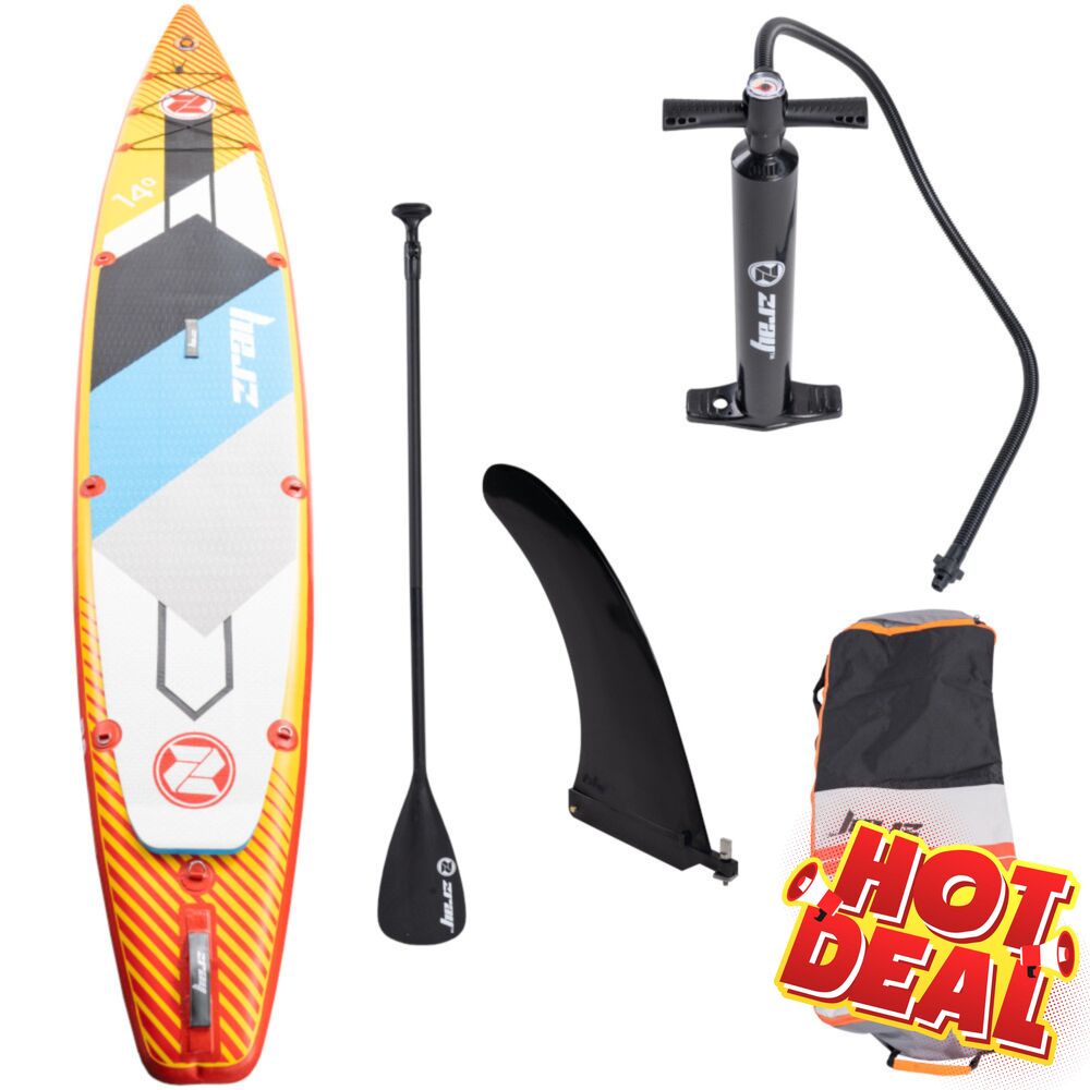 Stand-up-Paddleboard-Set Carbon in Orange mit Zubeh&ouml;r