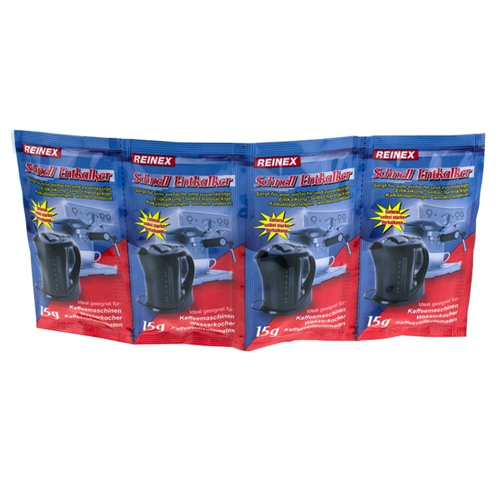 Reinex Schnellentkalker 4x15g Beutel im Pack image number 0