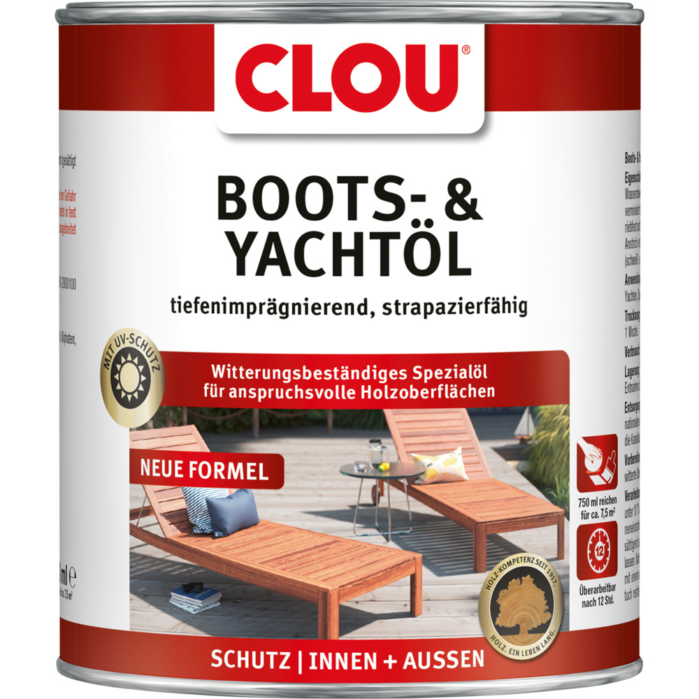 Clou Boots- & Yachtöl transparent 750 ml