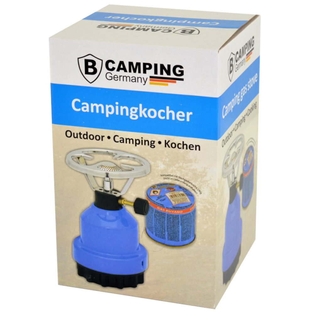 Campingkocher 18,6 x 12,2 cm aus Metall in für 190 g Butangaskartuschen image number 3