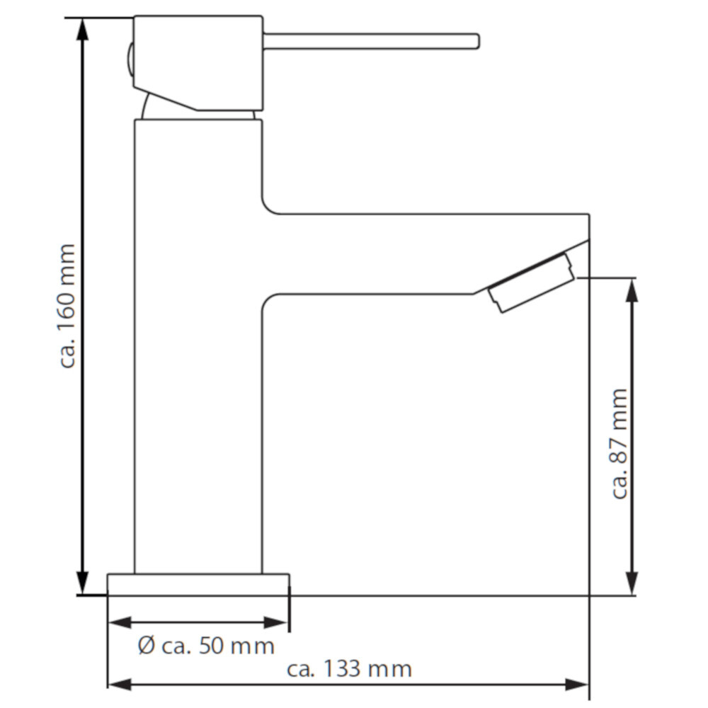 eisl Waschtischarmatur Calvino 3/8" chrom Einhebelmischer image number 2