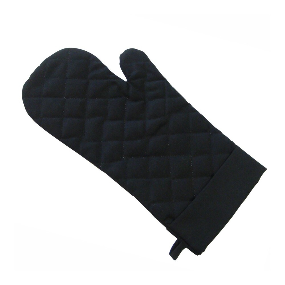Grillhandschuh schwarz aus Baumwolle