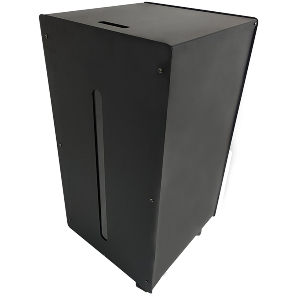 Pelletbox Stahl Fassungsverm&ouml;gen 45 kg mit Rollen schwarz  image number 0