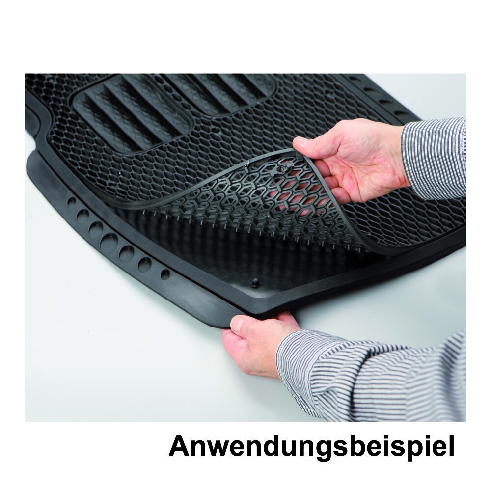 Auto-Gummi-Fu&szlig;matten Set 2-teilig, Tropfgitter image number 2