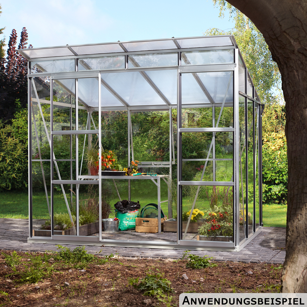 Vitavia Gewächshaus Freya 254 x 192 x 225 cm Alu eloxiert image number 3