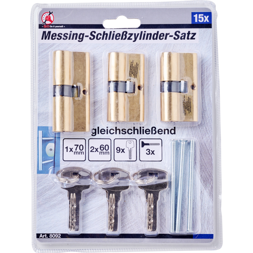 Sicherheits-Profilzylinder-Set gleichschlie&szlig;end image number 1