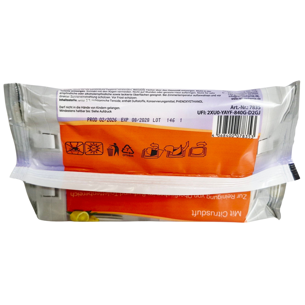 Reinex&reg; Feuchte Bad- und WC-T&uuml;cher 30 St&uuml;ck image number 1