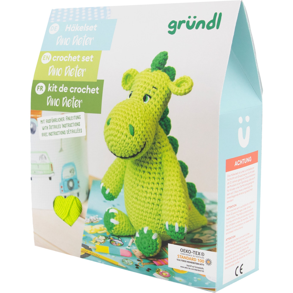 Häkeltier DIY-Set Dino Dieter