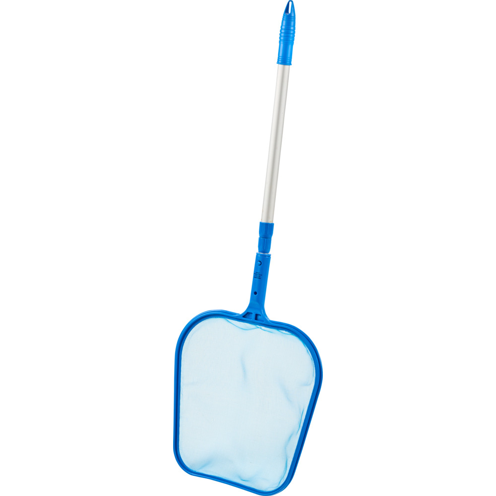 Kescher mit Teleskopstiel, 120 cm, in Blau und Silber image number 1