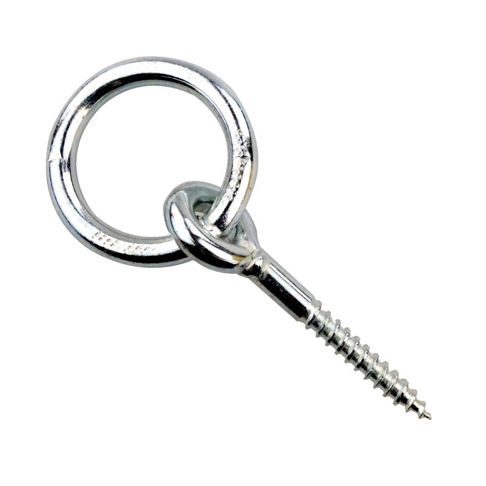 Krippenring 9x120mm Stahl verzinkt Anbindering Barrenring Ringhaken image number 0