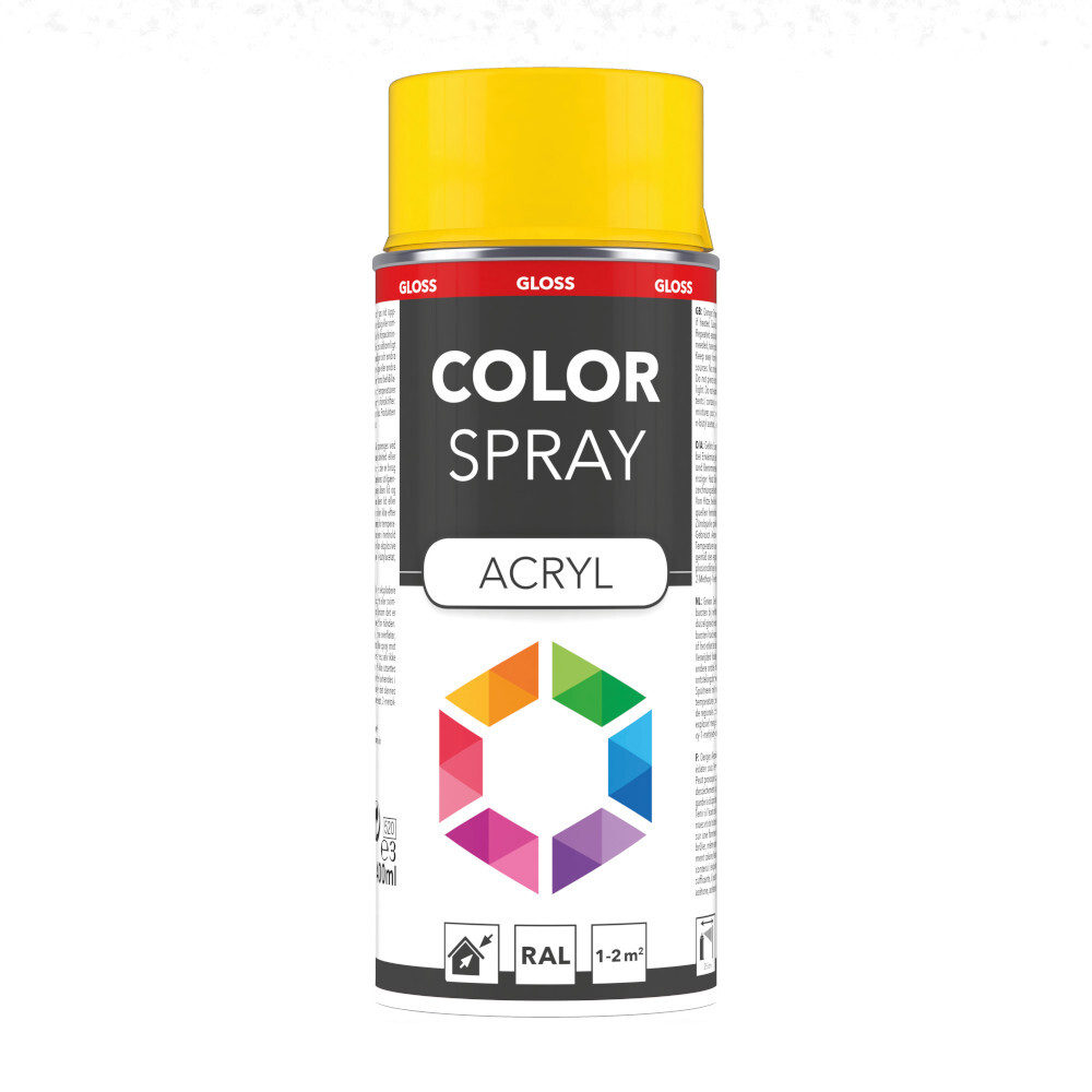 Lackspray glänzend 400 ml Acryl RAL 1021 rapsgelb image number 0