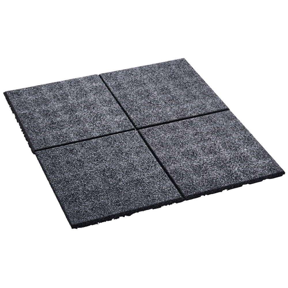 Gummifliese 40 x 40 x 2,5 cm schwarz image number 3