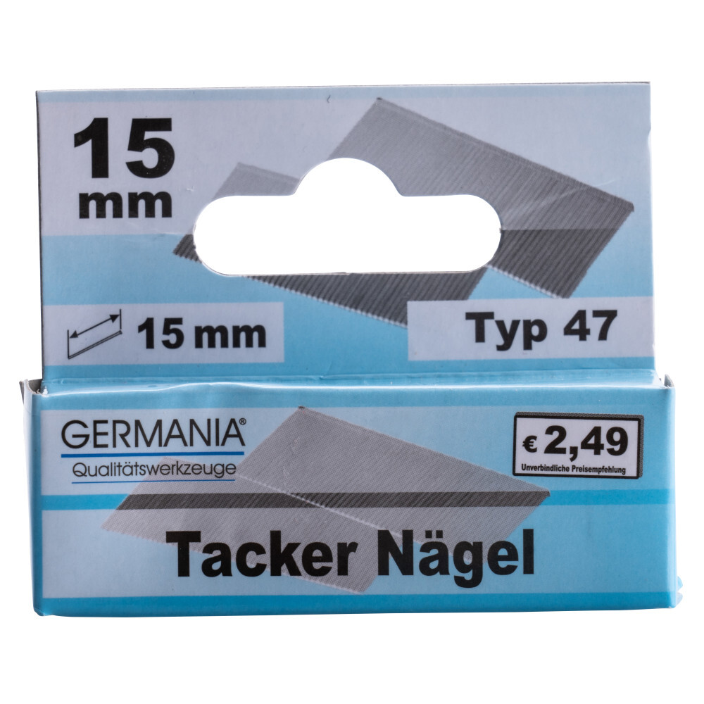 GERMANIA® Tackernagel-Set 1000-teilig für Hand- und Elektrotacker image number 1