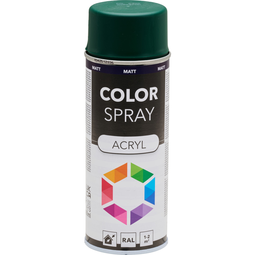 Lackspray 400 ml Acryl RAL6005 moosgrün matt image number 1
