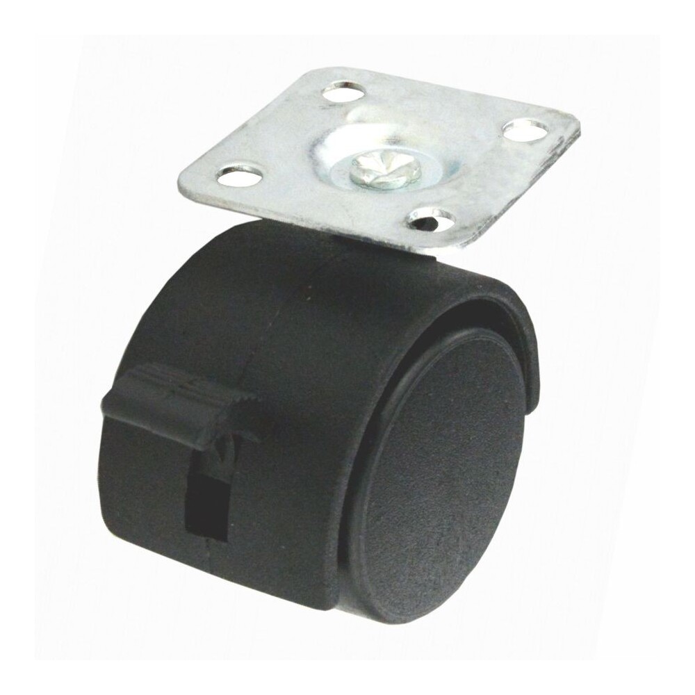 Möbelrolle mit Bremse PVC Ø 40mm