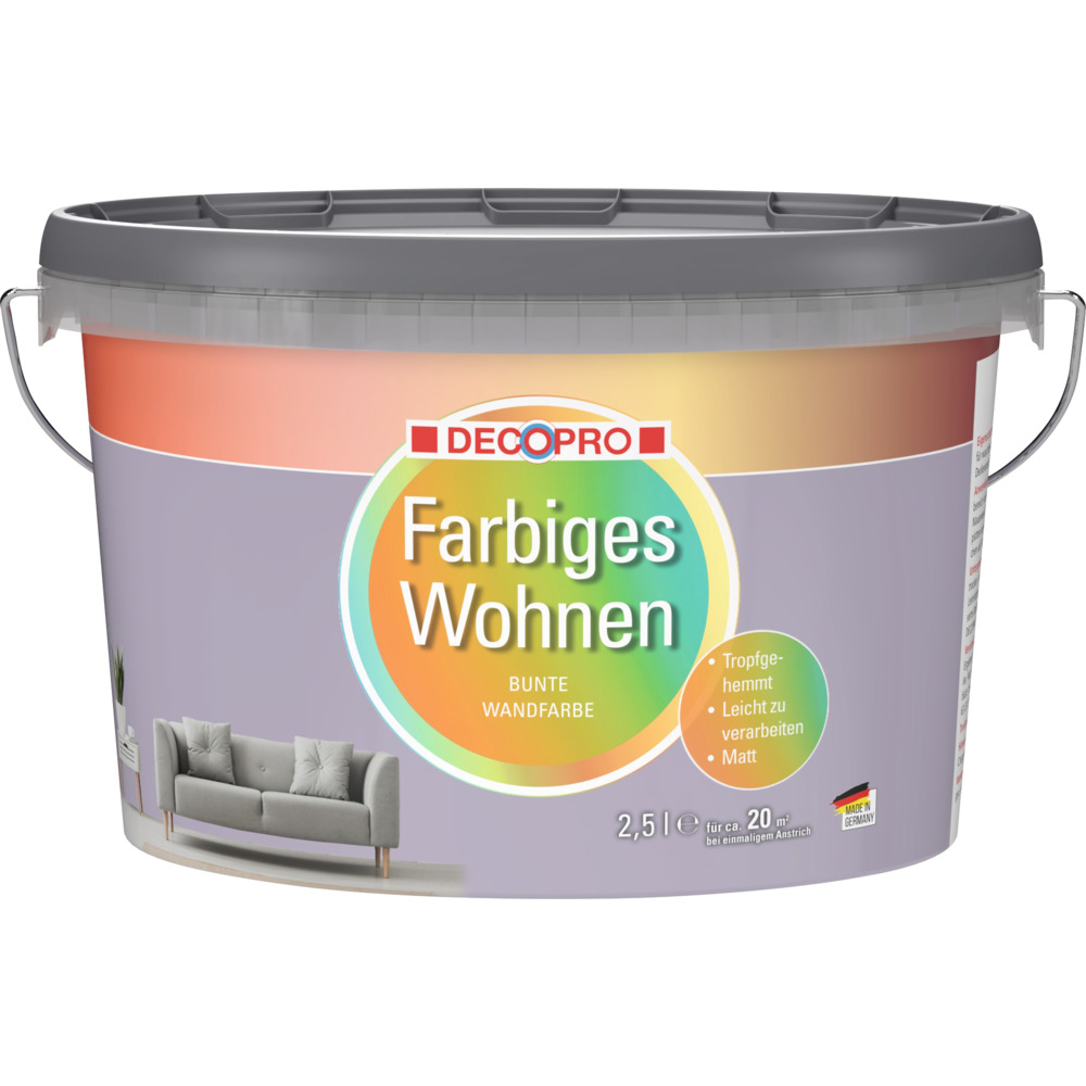 DECOPRO Farbiges Wohnen Flieder 2,5 L image number 0
