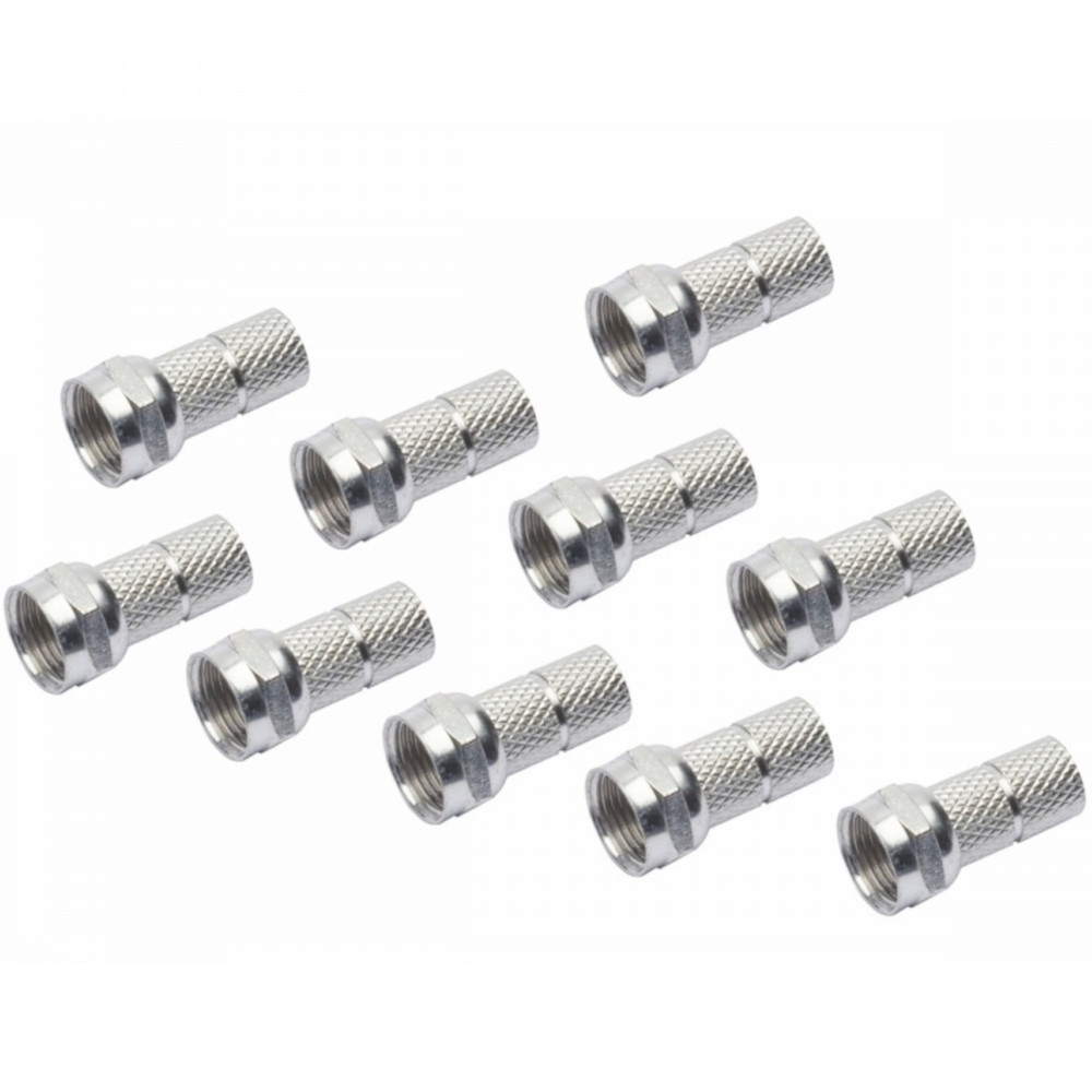 F-Stecker 7 mm 10 Stück-Packung image number 0