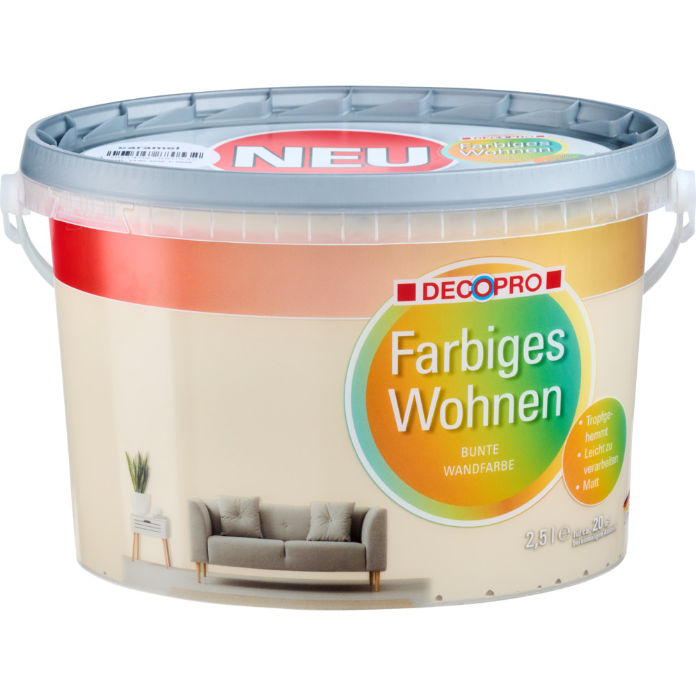 DECOPRO Wandfarbe 2,5 Liter caramel matt image number 2