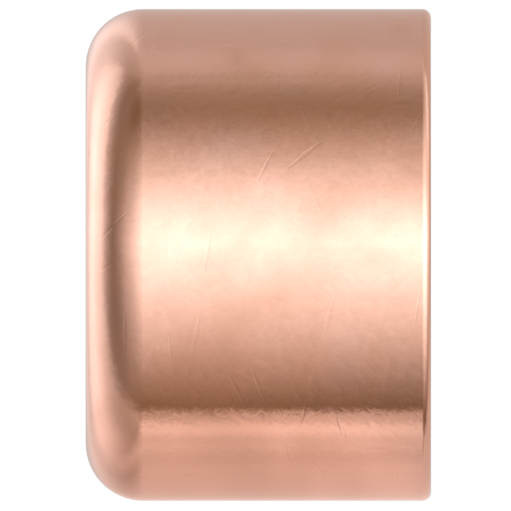 Kupfer-Lötfitting Endkappe im 2er Set für 22 mm Kupferrohre image number 1