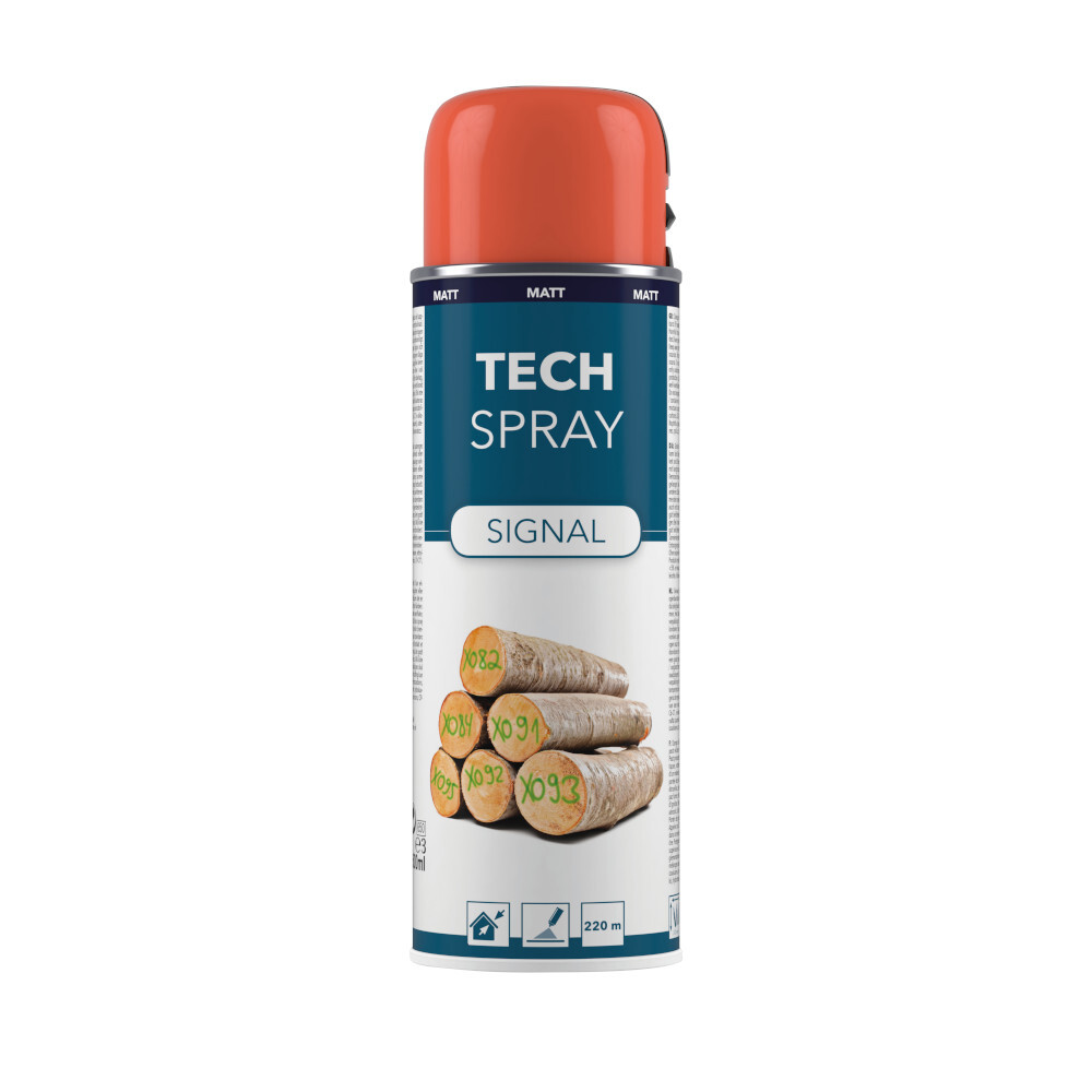 Tech Spray Signal matt, Markierspray 500 ml rot