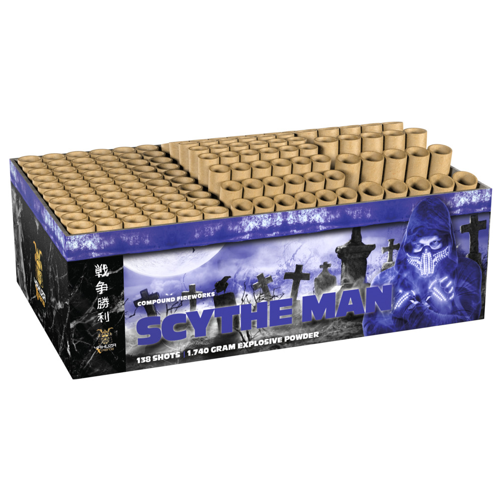 Scythe Man Feuerwerksbatterie 138 Schuss