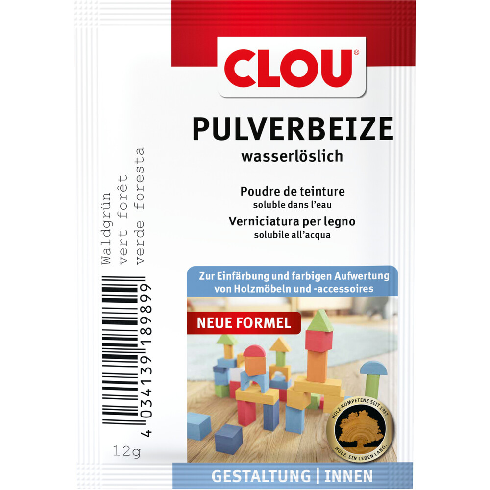 Clou&reg; Pulverbeize waldgr&uuml;n 12 g image number 0
