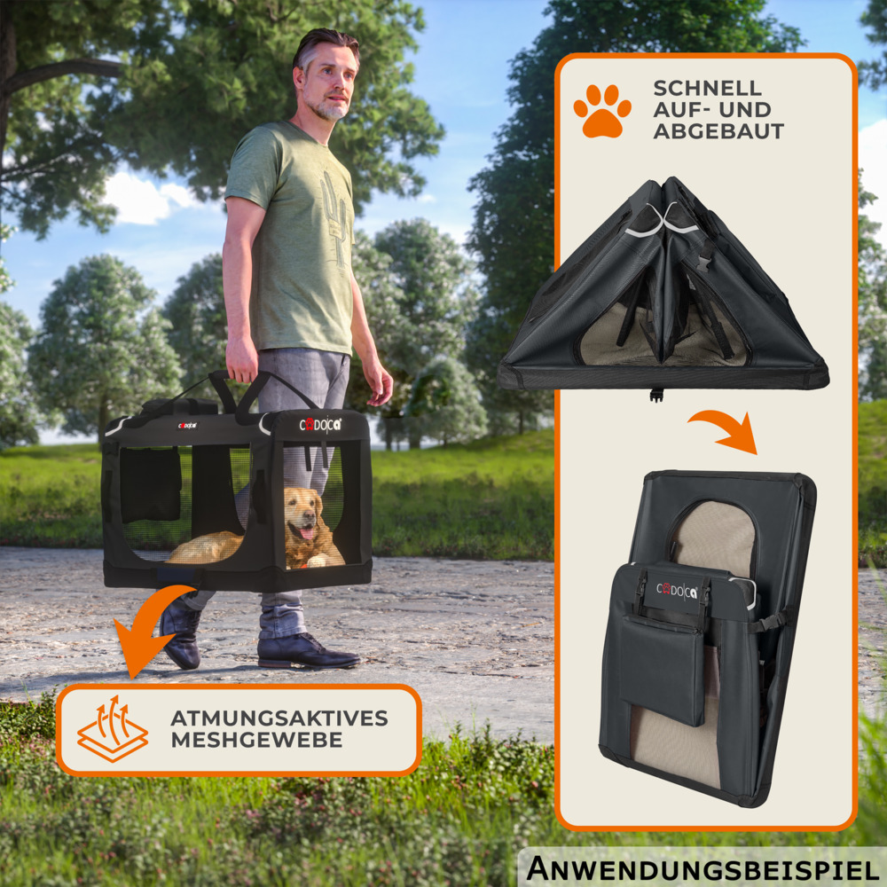 Tiertransportbox M 60 x 42 x 44 cm Anthrazit image number 8