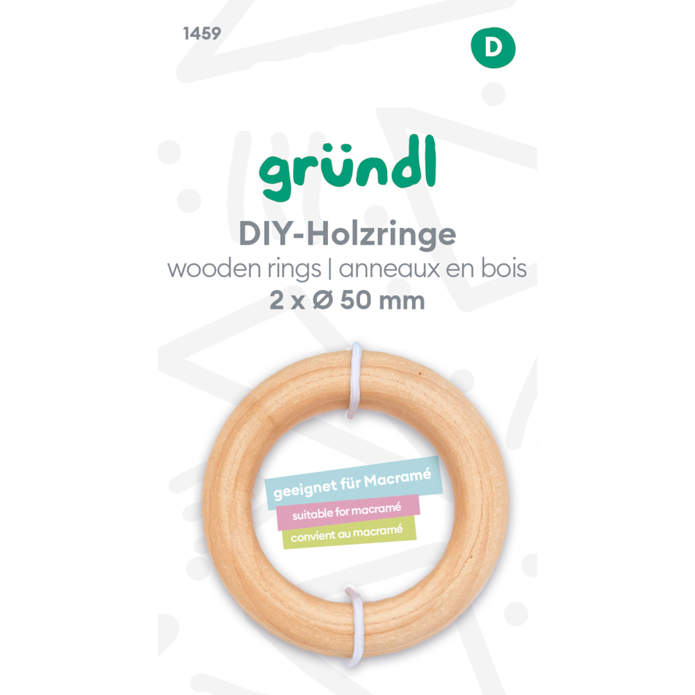 DIY-Holzringe &Oslash; 50 mm, 2 St&uuml;ck