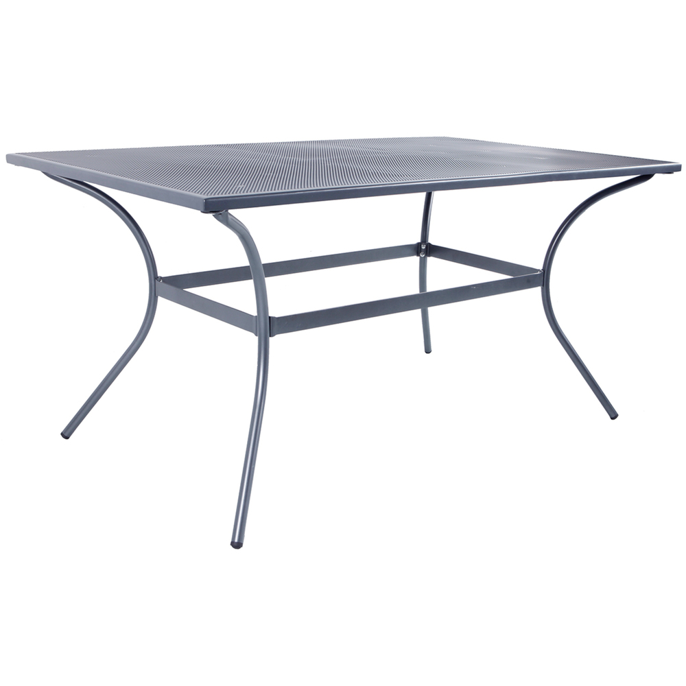Gartentisch 150 x 90 x 72 cm Streckmetall anthrazit image number 1