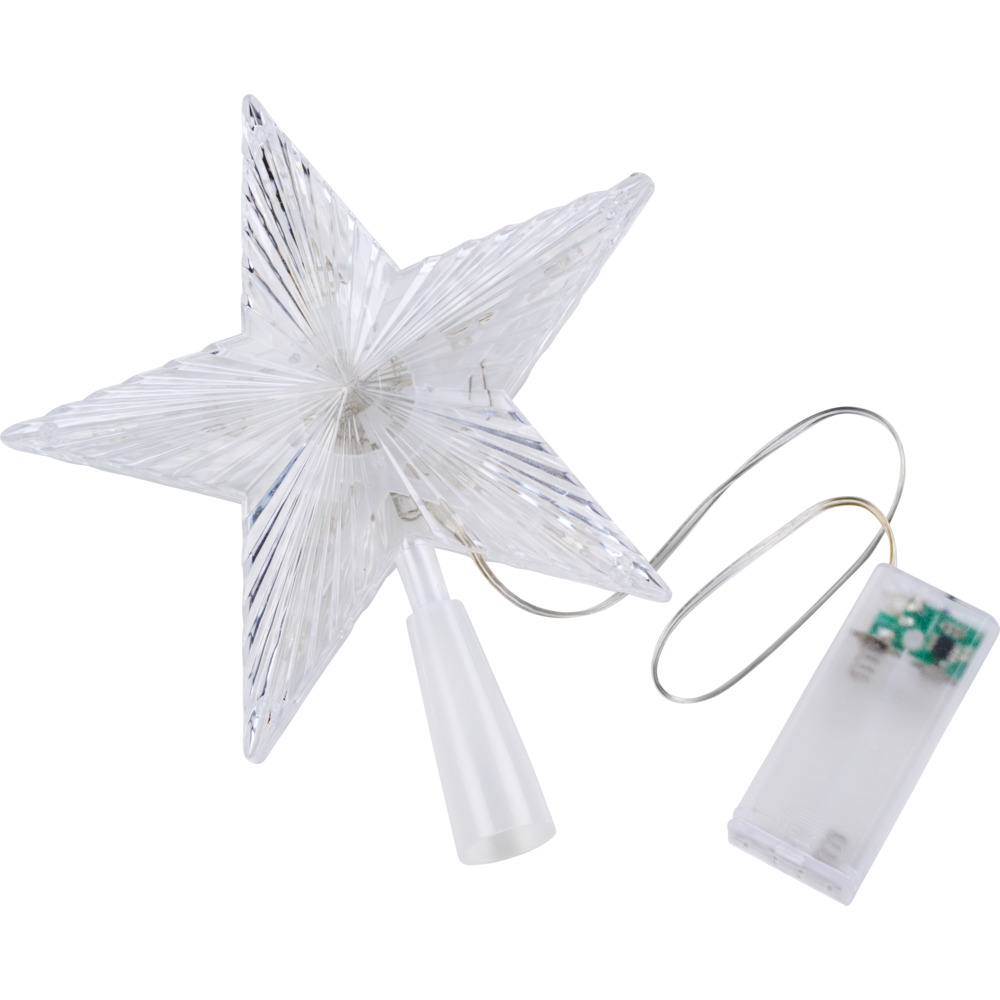 LED-Weihnachtsbaumspitze Stern 10 LEDs