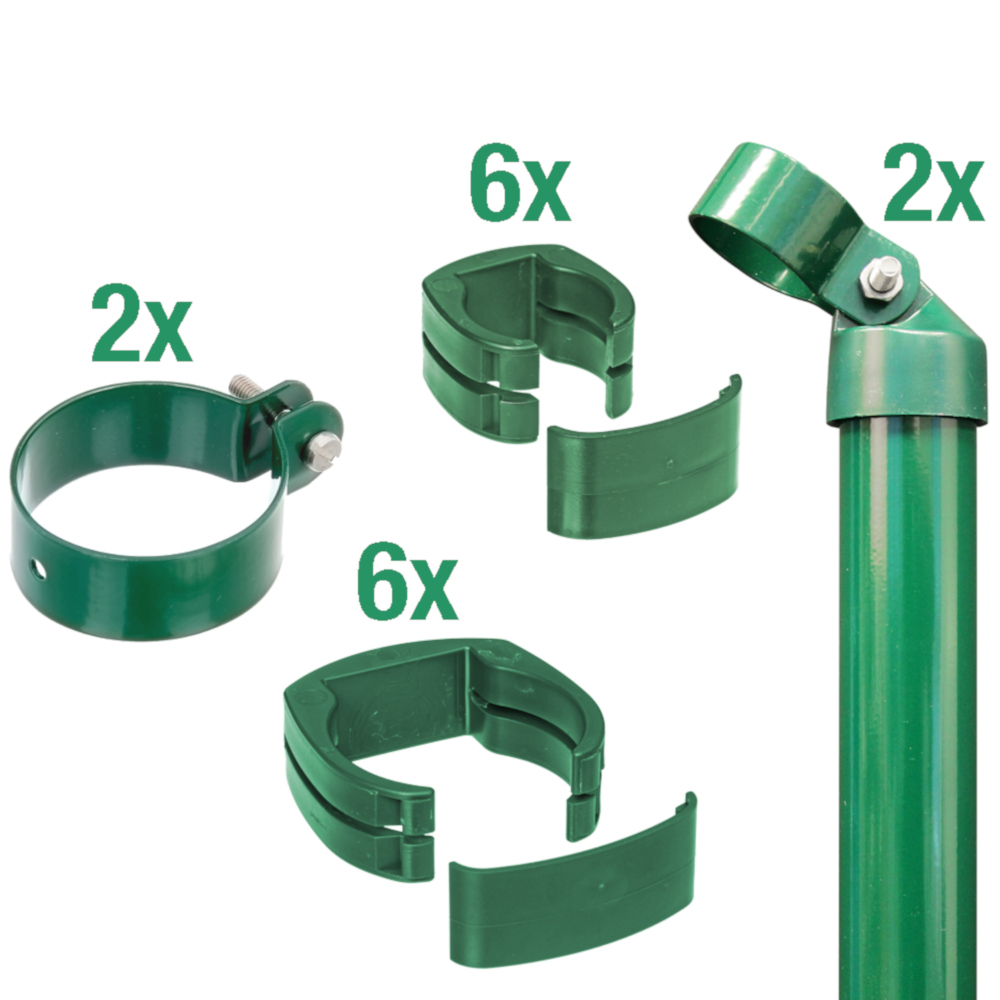 Tor-Anschluss-Set für Fix-Clip Pro® Zaun 153 cm moosgrün
