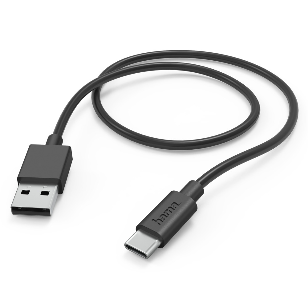 Ladekabel 1 m USB 3.1 SuperSpeed USB-C in Schwarz