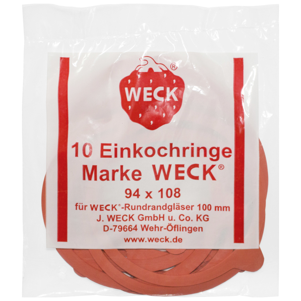 WECK® Einkochringe 10 Stück 94 x 108 mm