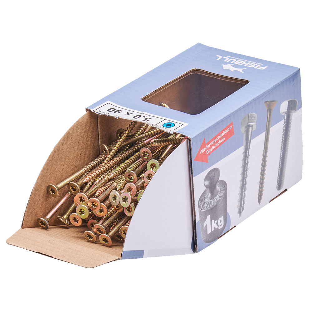 Spanplattenschraube 5,0x90 mm IVZ 1kg FISHBULL-Pack Senkkopf Teilgewinde image number 3