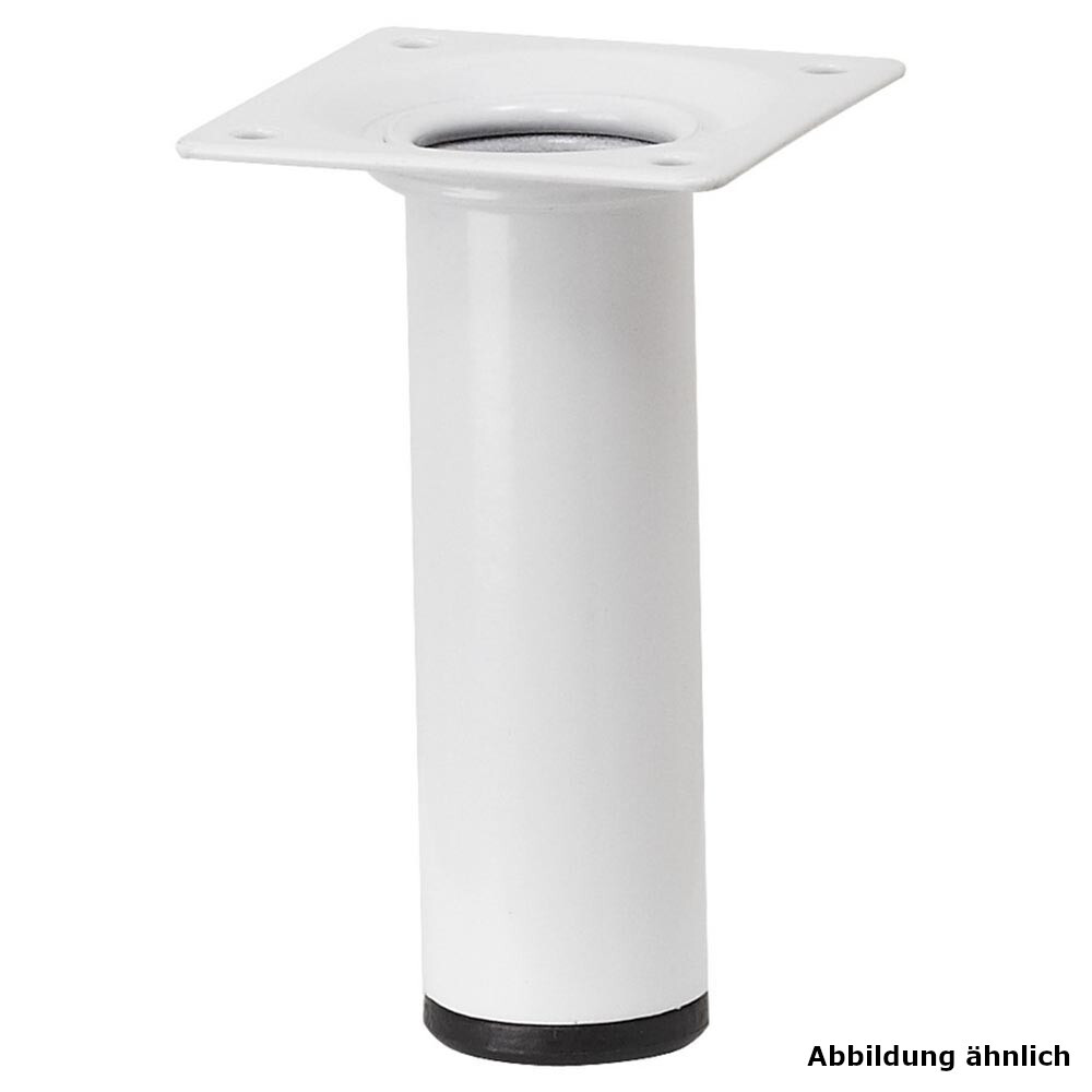Möbelfuß POP 400 x 30 mm rund in Weiß